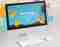 schermo pc con scritta web design